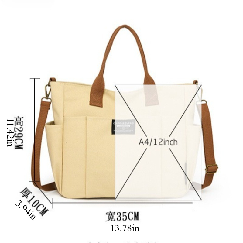 Large Canvas Tote Bag for Wome - огляд і ціна Canvas Tote Designer