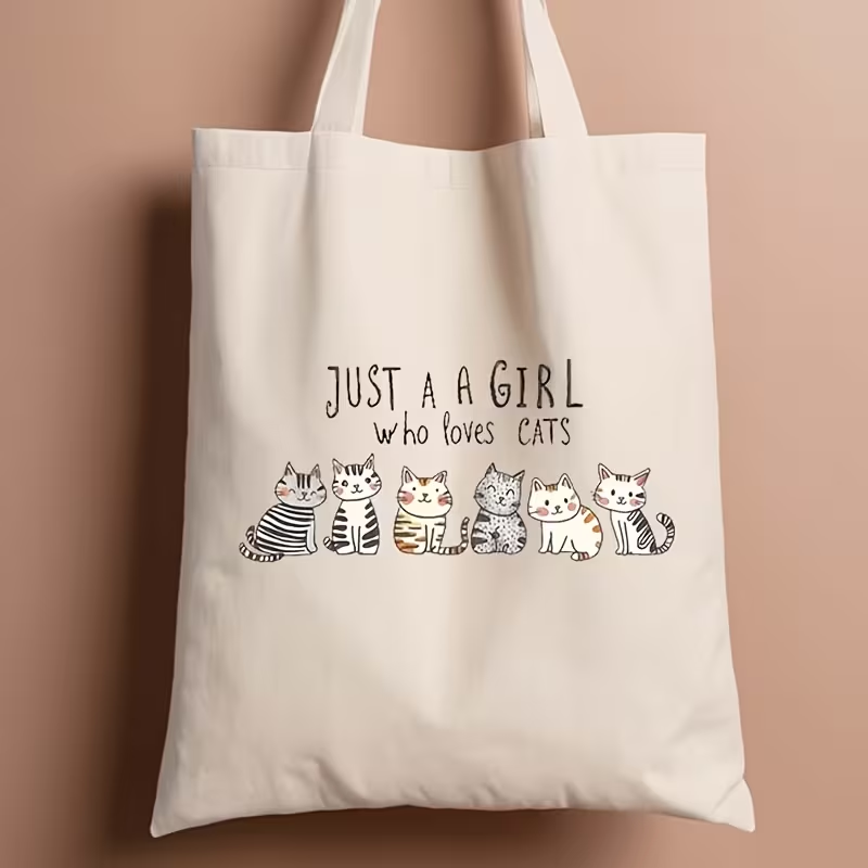 Women's Cute Cat Print Tote Ba - огляд і ціна Canvas Tote Designer