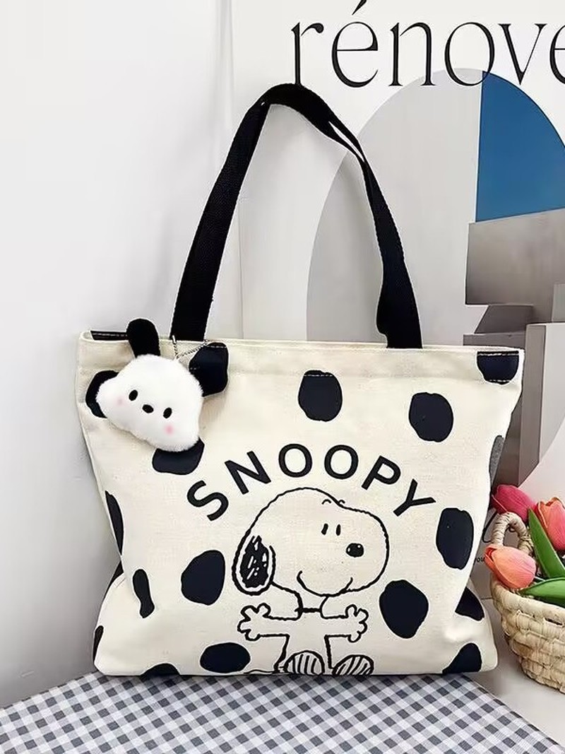 Cartoon Snoopy Canvas Shoulder - огляд і ціна Canvas Tote Designer