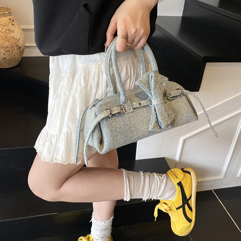Sweetie Bowknot Small Bowling  - огляд і ціна Luxury Bags Denim