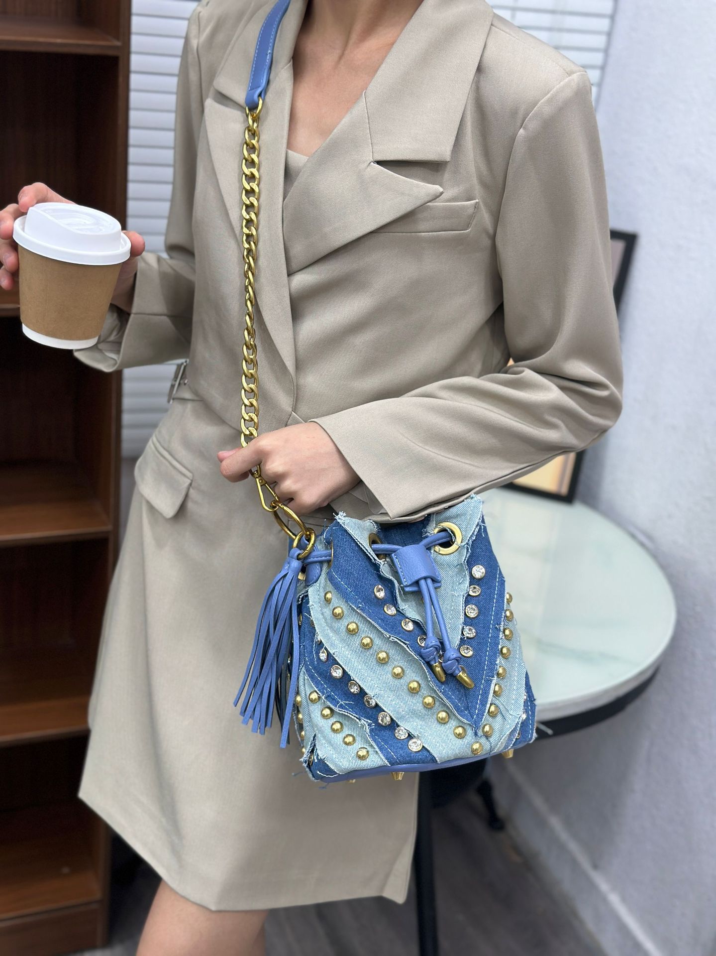 Light Luxury Fashionable Diamo - огляд і ціна Luxury Bags Denim