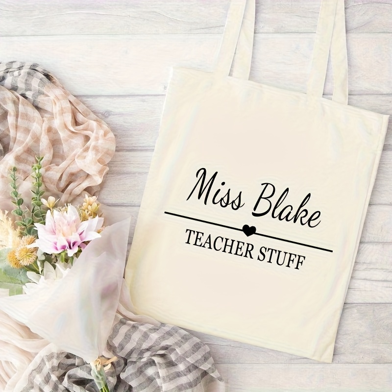 Personalized Teacher Tote Bag  - огляд і ціна Canvas Tote Designer