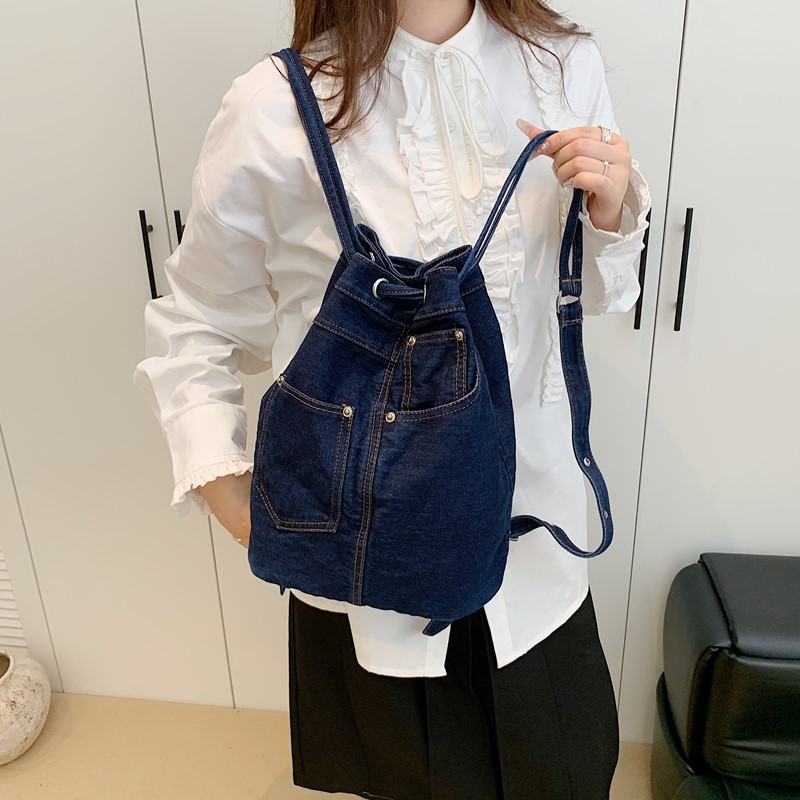 Denim Female Backpacks Casual  - огляд і ціна Luxury Bags Denim