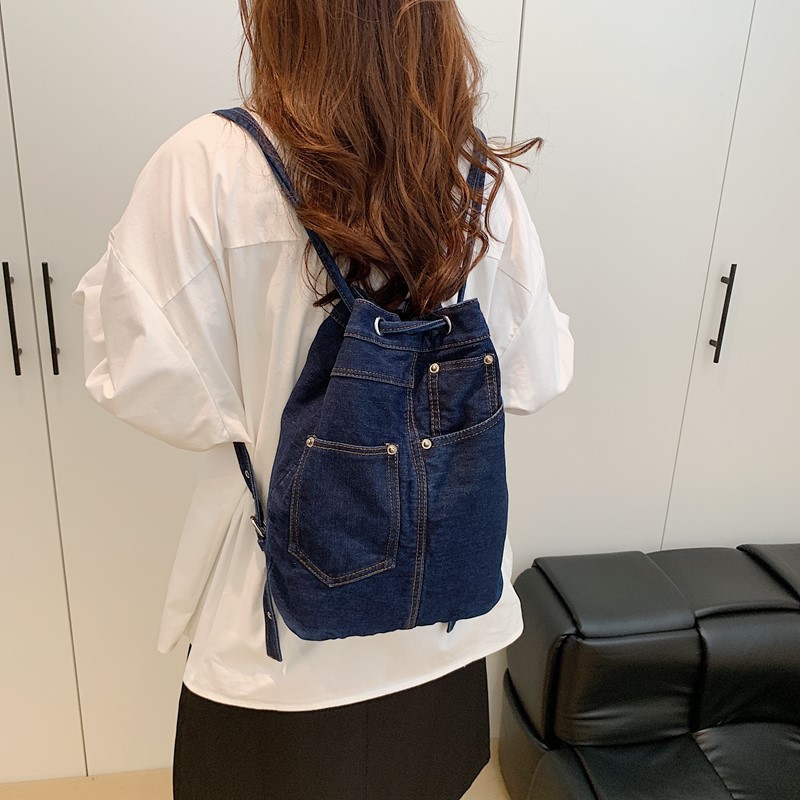 Denim Female Backpacks Casual  - огляд і ціна Luxury Bags Denim