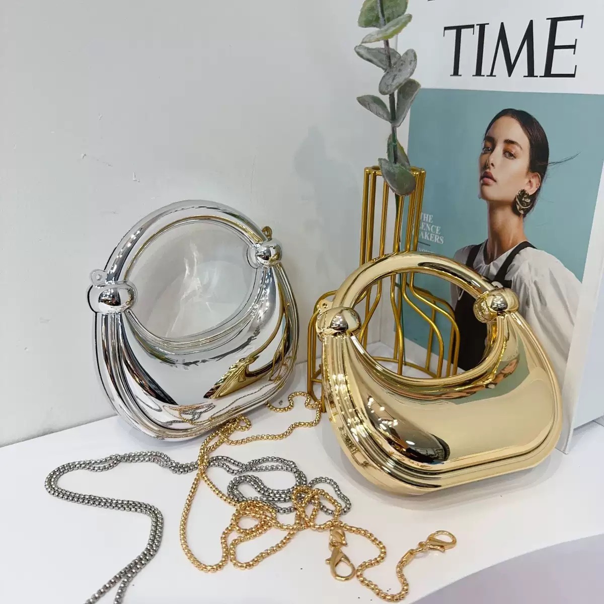 Mini Golden Evening Bag Purses - огляд і ціна Shoulder Bag Slouchy